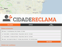 Tablet Screenshot of cidadereclama.com.br